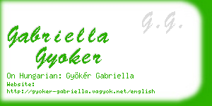 gabriella gyoker business card